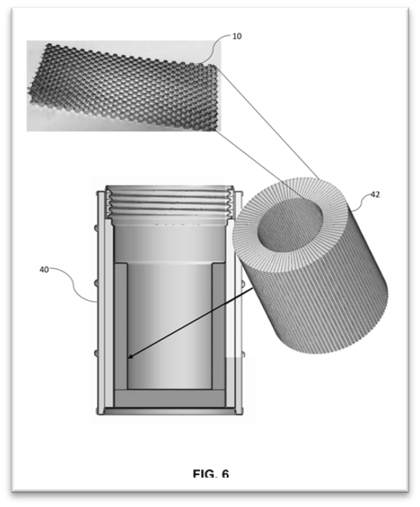 Patent Award Radially Oriented Honeycomb Structures