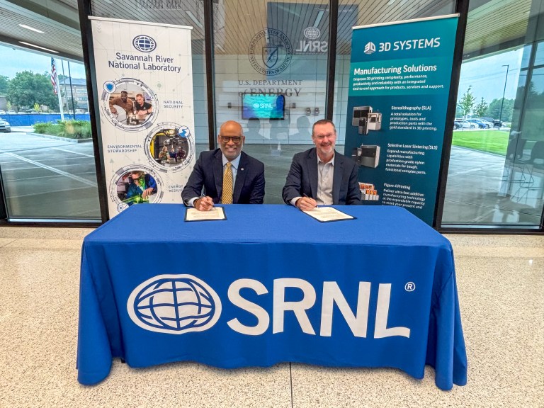 SRNL partners with 3D Systems to advance 3D printing for advanced energy and national security applications
