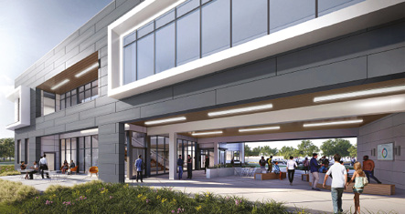Architect's rendering of the AMC