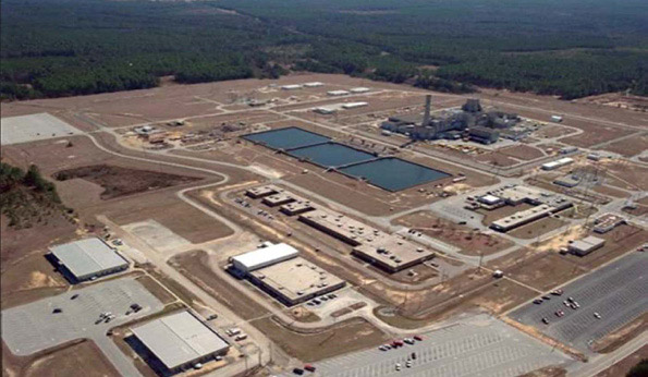 aerial view of decommissioned reactor range